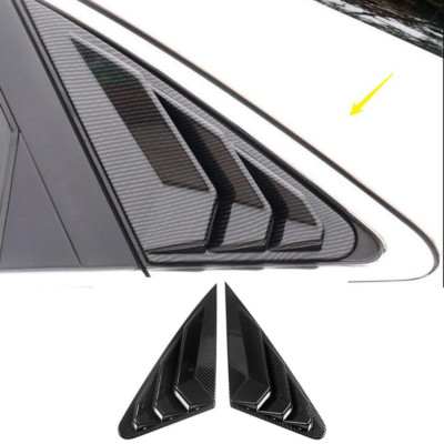 For Audi A4 S4 2009-2016 Carbon Fiber Side Vent Scoop Window Louver Shutter 2pcs