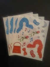 Creative Memories  Block Stickers  4" x 5"  Party Items  Lot of Four