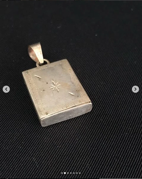 UNDERCOVER Collana antica in argento con segreto argento sterling 800 peso 8 grammi leng