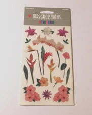Mrs. Grossman's Stickers Lot of 3 Sheets Brand New in Package ~Tropical Flowers~