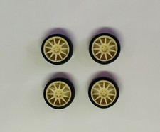 Cerchi wheels Speedline Turini 5 fori + pneumatici 1/18 Rally Norev Ottomobile 