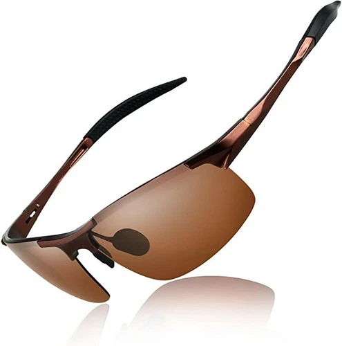 Aluminum HD Polarized Photochromic Sunglasses Men Sports Driving UV400 Glasses