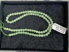 Natural Green Jade Smooth Gemstone Round Beads 15 inches Strand 4mm 