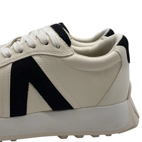 MIA Womens Shoes Town Sneakers Size 6 Vegan Leather White Black Chunky Casual - Image 4 of 4