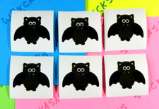 Halloween Bats Mini Stickers Lot Of 6