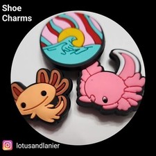 Shoe Charms "Axolotl" Set of 3
