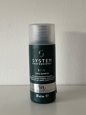 Wella System Professional Mann Dreifach Shampoo 50 ml für Haar Körperbart