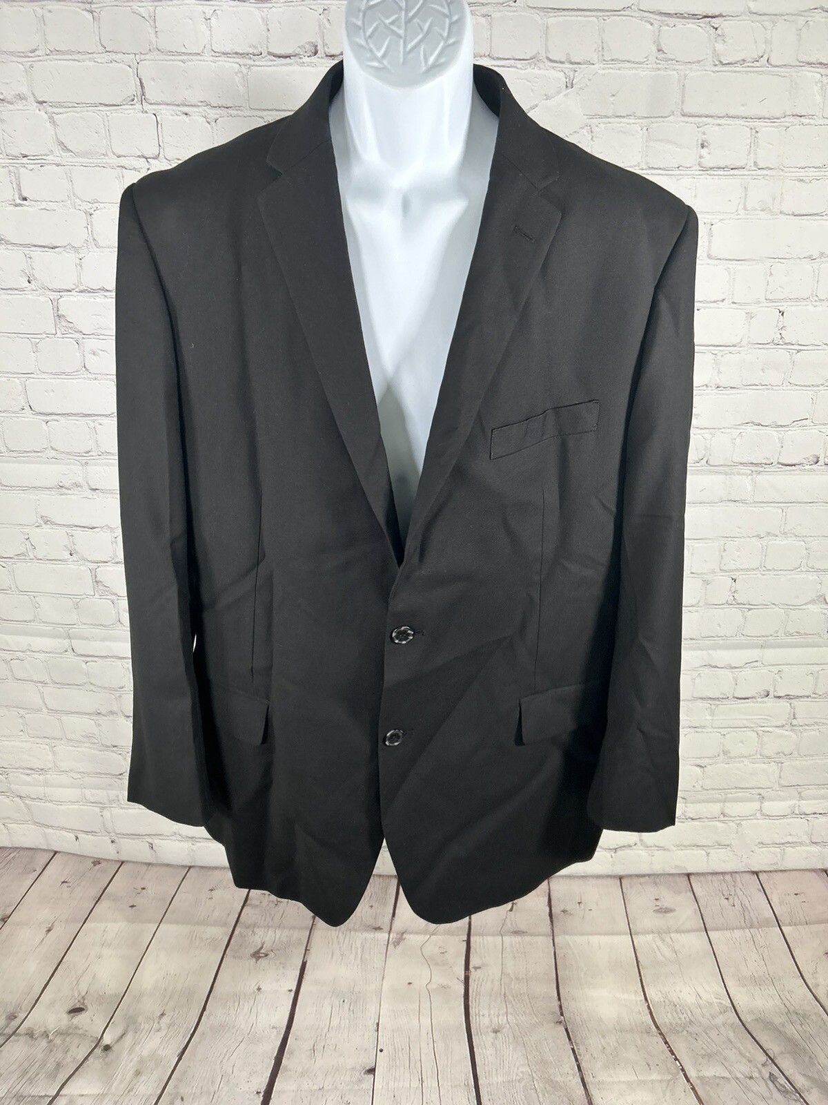 Angelo Rossi Solid Black Hand Tailored Performanc… - image 1