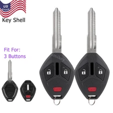 2 for 2007 - 2010 2011 2012 2013 2014 2015 Mitsubishi Outlander Key Fob Case 3B