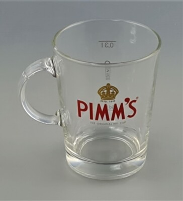 Pimms Likör Tasse Gläser Henkelglas Jar Tee Becher Cocktail Cup Bar (3387-1)