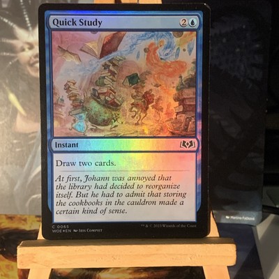 Quick Study Foil, Wilds of Eldraine, MTG