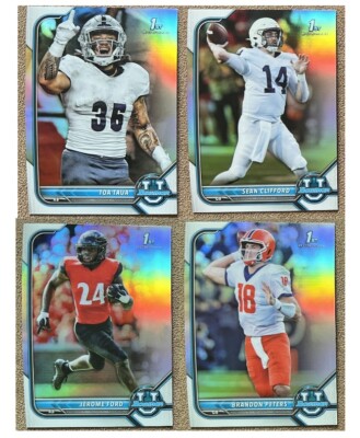2021-22 Bowman University Rookie Refractor Parallels Choose! NCAA Football