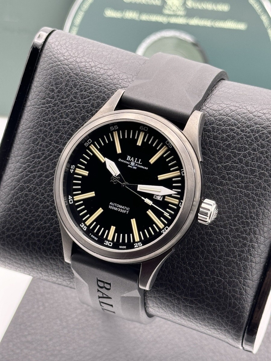 BALL ENGINEER FIREMAN NIGHT TRAIN DLC 45MM SWISS AUTOMATIC
