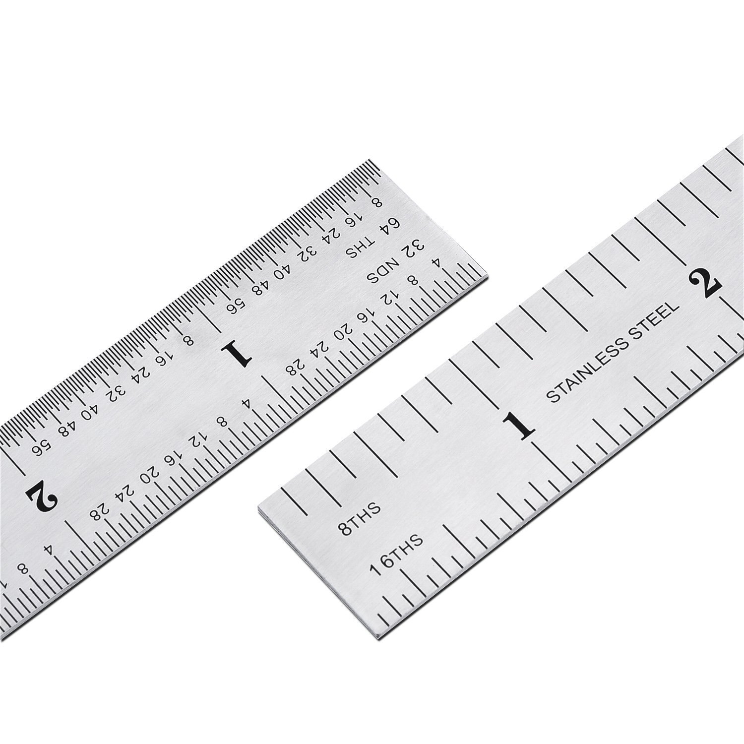eBoot 2 Pack Stainless Steel Ruler 6 Inch for Engineering School Office ...