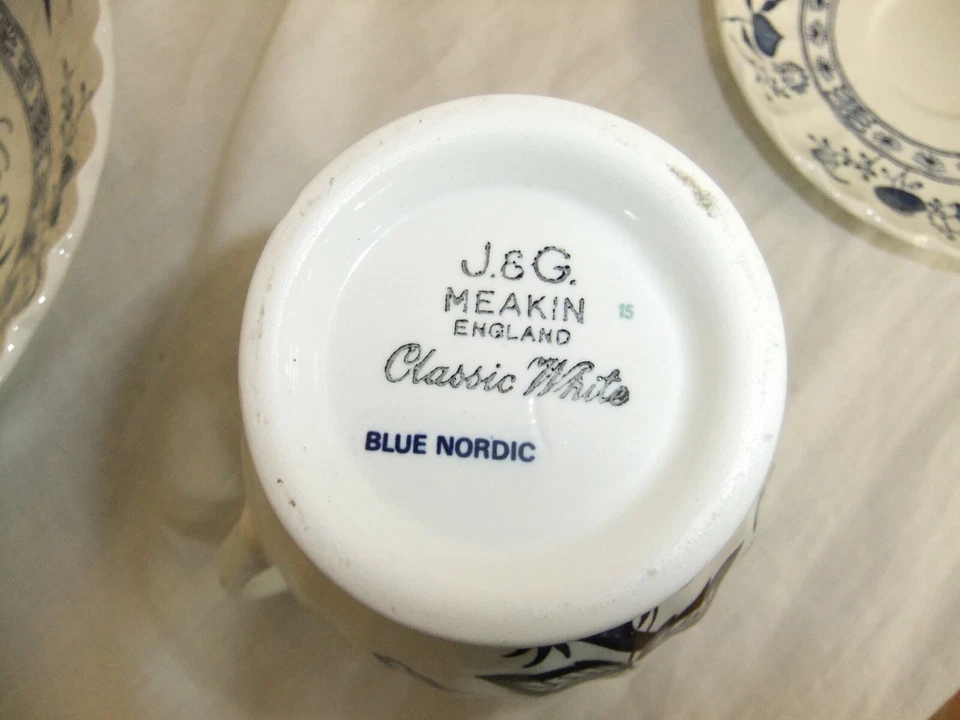 J & G Meakin Blue Nordic Classic vintage Scandi style tableware 6F5B # - Image 3 of 4
