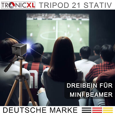 134cm Stativ für Mini Beamer Halterung Boden Ständer Heimkino Tripod Dreibein