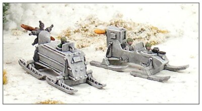 GHQ Micro Armor RF-8 & NKL-26 Aerosans