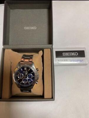 Seiko Chronograph KSN8T6C Date St.Steel Blue Silver Quartz Seiko Chronograph KSN8T6C Date St.Steel Blue Silver Quartz