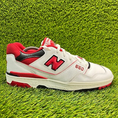 New Balance 550 Mens Size White Athletic Walking Basketball Shoes  Sneakers