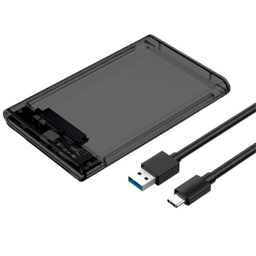 2.5" Inch Clear Sata USB 3.0 Hard Drive HDD Enclosure External Laptop Disk Case