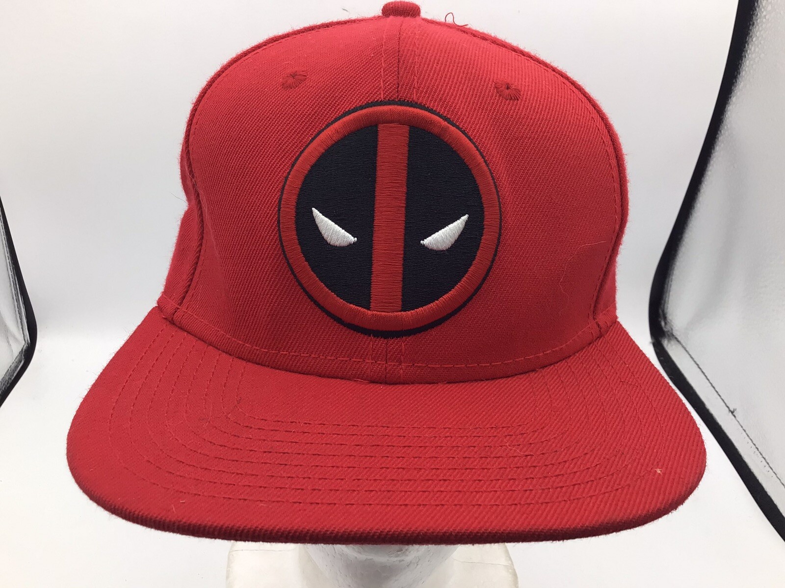 Marvel Red Deadpool Snapback Adjustable Hip Hop C… - image 1