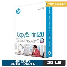 HP Copy & Print 20 lb Printer Paper, 8.5 x 11, 1 Ream (500 Sheets), 92 Bright