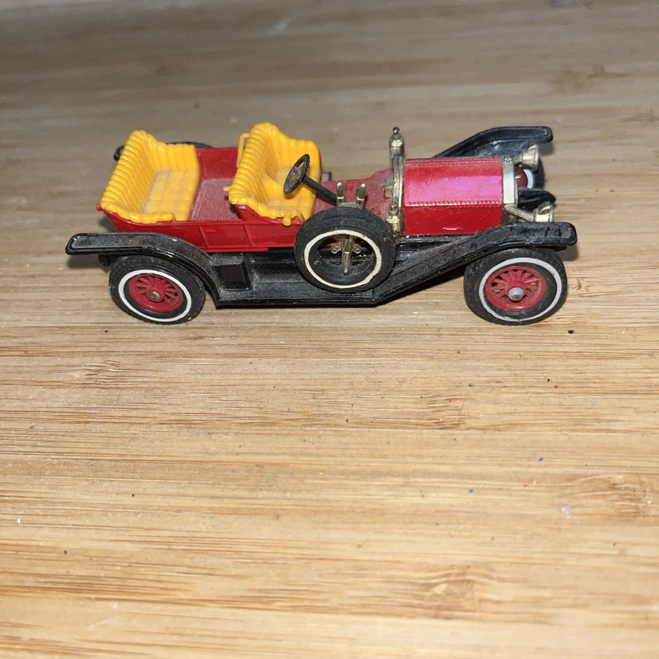 Caja de cerillas Lesney Diecast Modelos de antaño Nº Y-9 1912 Simplex #125 de colección Foto 3 de 4