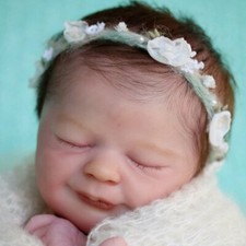 Kyrie Sleeping Authentic 19" Reborn Doll Kit Realborn /COA  by Bountiful Baby