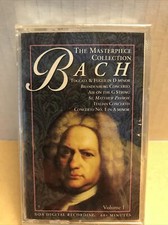 JOHANN SEBASTIAN BACH - THE MASTERPIECE COLLECTION-CASSETTE TAPE-New Unopened