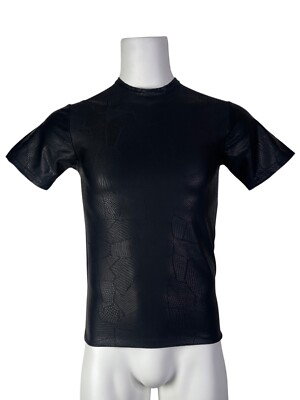 SHRINE GOTHIC PATCHWORK PUNK EMO GOTH APOCALYPTIC S/S SHIRT BIKER ROCKER TATTOO