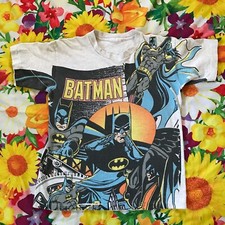 Vintage 90s 1992 Batman DC Comics All Over Print Graphic T-Shirt