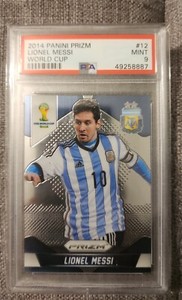 2014 Panini Prizm WC Lionel Messi #12 PSA 9