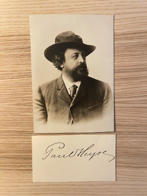 SIGNIERT Paul Heyse Nobelpreis für Literatur 1. deutscher Autor belletrististik
