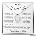 To My Future Wife Necklace Gift, Birthday Valentine Jewelry for Girlfriend