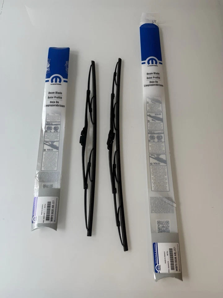 Limpadores de substituição MOPAR 20” e 26” para Jeep Dodge Ram Chrysler - Imagem 2 de 4