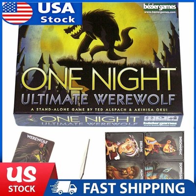 One Night Ultimate Werewolf Game, Bezier Games, Halloween Spirit,3-10 Players OY
