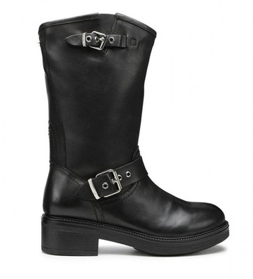 Kult Stiefel mit seitlichen Schnallen