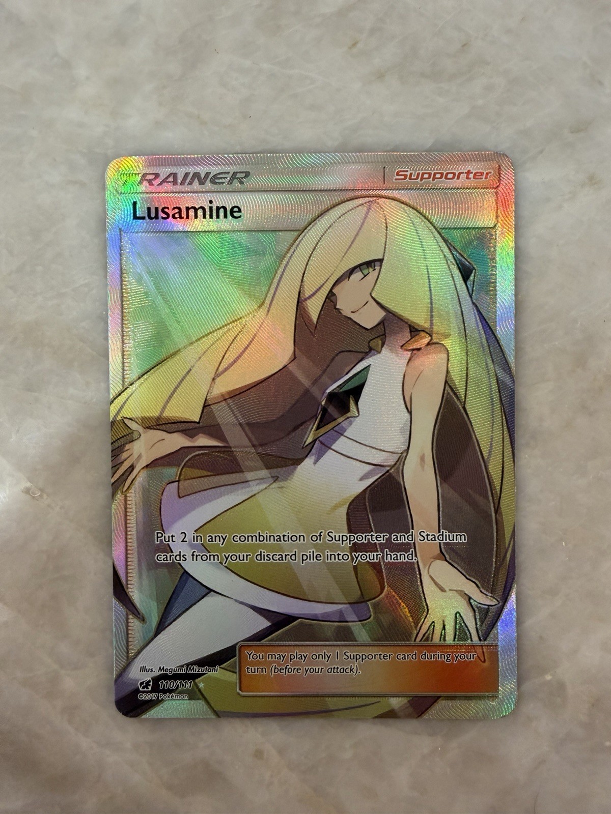 Lusamine (Full Art) 110/111 Sm-Crimson Invasion Holo