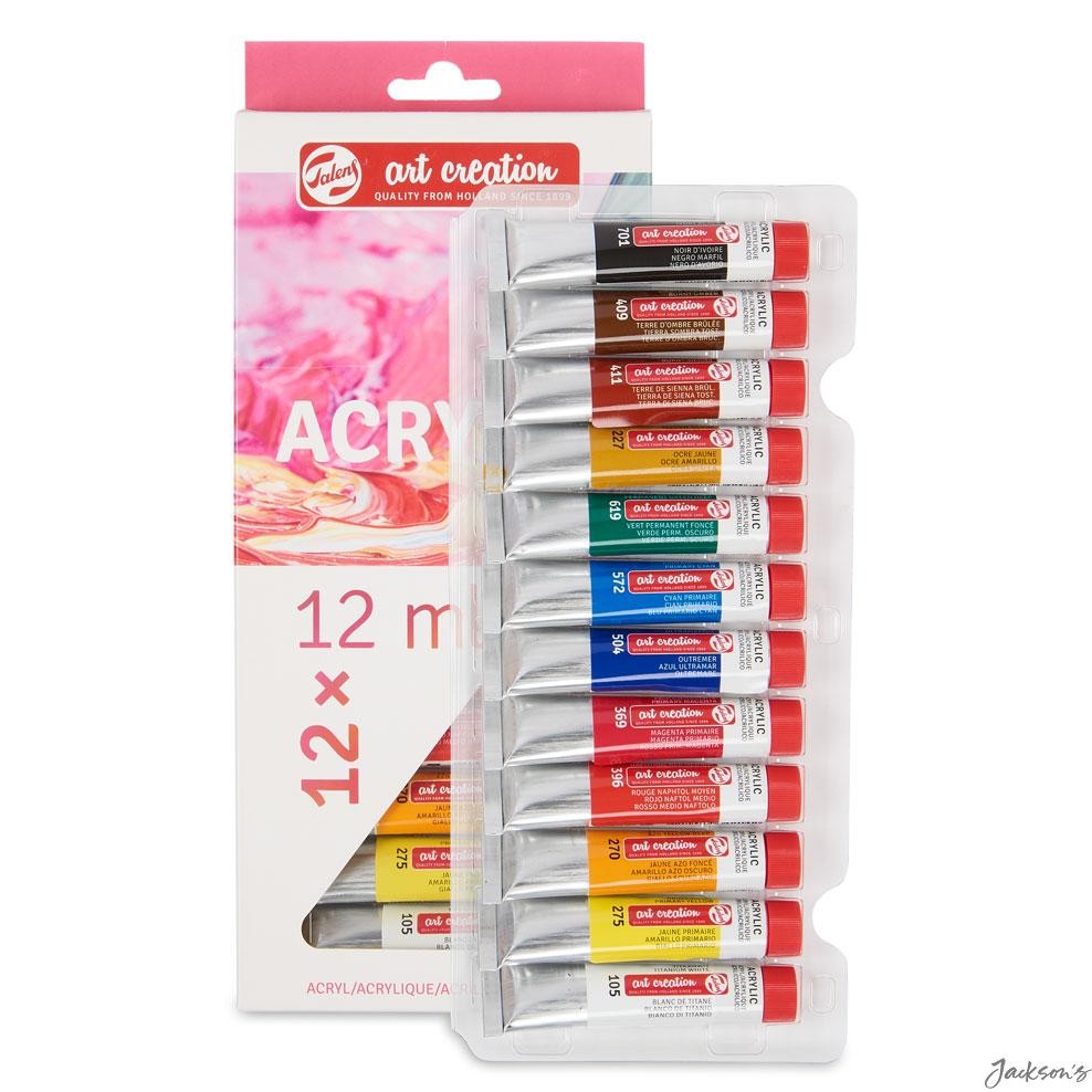 Royal Talens Art Creation Acrylic Paint Set 12ml 12 Tubes For Art Craft
