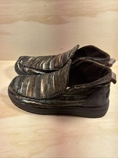 Hey Dude Women's Denny Tie Dye Brown Slip-on Booties Size 10