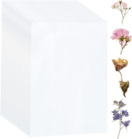 50 StüCk Blottingpapier FüR Blumenpresse, SaugfäHiges Papier GroßEs A4 Blumen...