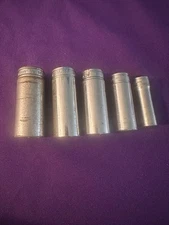 Snap On 3/8” Drive SAE Deep Sockets SFS 7/8 13/16 3/4 5/8 7/16 