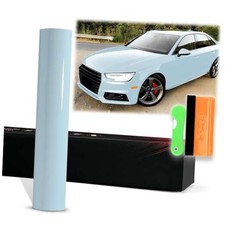 PET Super Gloss High Glossy Vinyl Wrap Auto Car 12"x60" 1FTx5FT Ice Blue