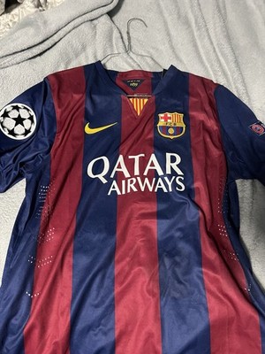 FC Barcelona 2014/15 Home Kit Neymar Jr #11 Soccer Jersey Men's