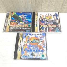 Japanese SEGA SATURN Console with 2 controllers, 5 Games tested working