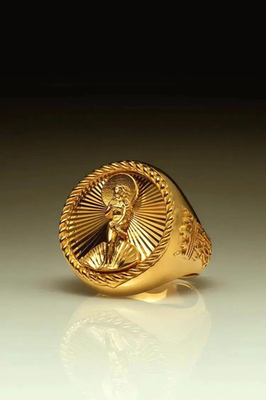 RARE Stussy 40th Anniversary Ring Gold Size 6,7,8,9,10,11,12