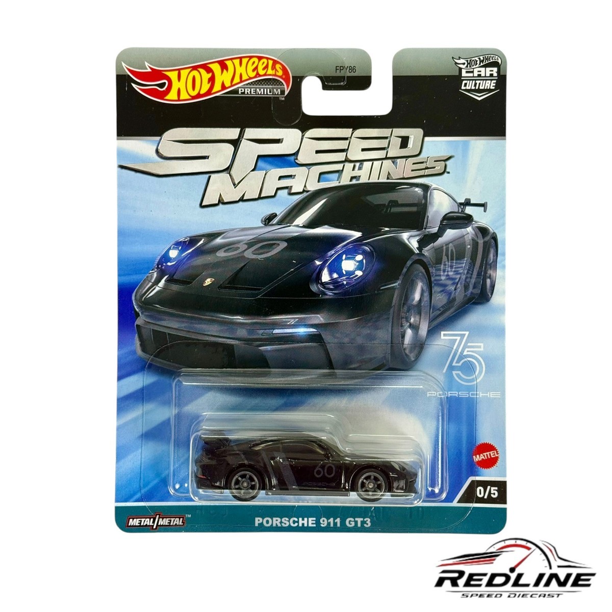 Hot Wheels Porsche 911 GT3 chase チェイスカー Hot Wheels Car Culture Speed Machines Chase Porsche 911 1/64 Car