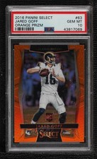 2016 Panini Select Concourse Orange Prizm 45/49 Jared Goff PSA 10 GEM MT 01su