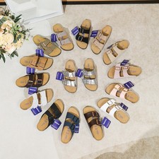 Birkenstock Arizona Birko-Flor Unisex Sandals UK Size 3-8 New Regular Hot Sell