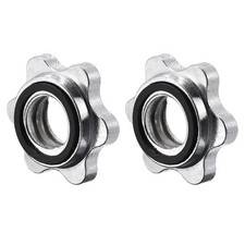 Dumbbell Hex Nut 2Pcs M25 Anti-Slip Lock Collar Screw for Barbell